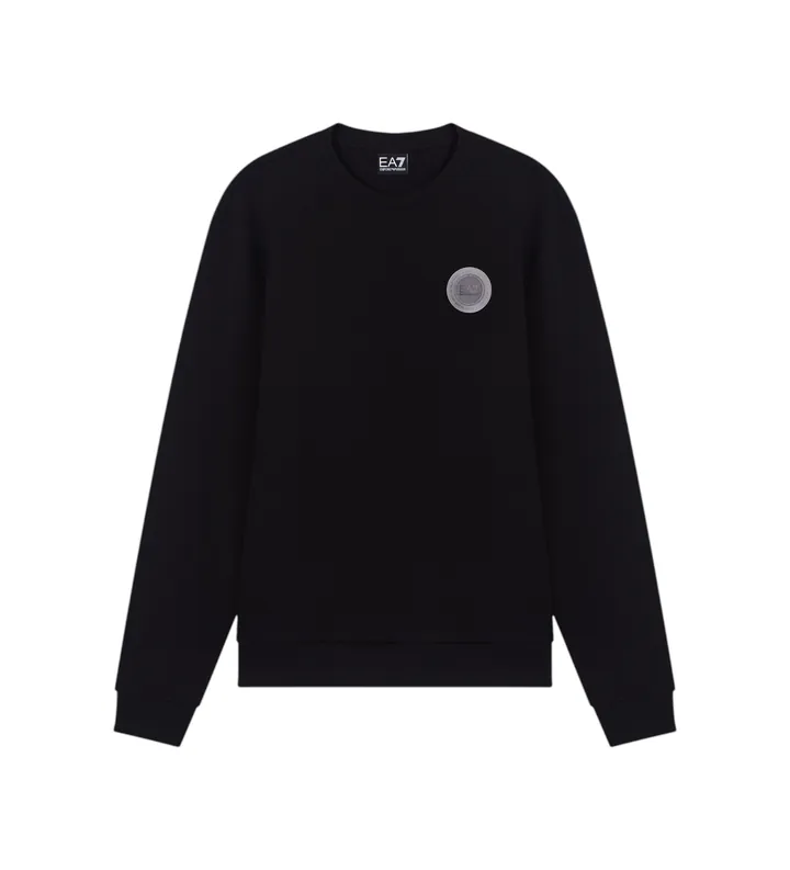 EA7 para hombre. 7X000455_AF12660 Sudadera Core negro (L), Casual, Algodón