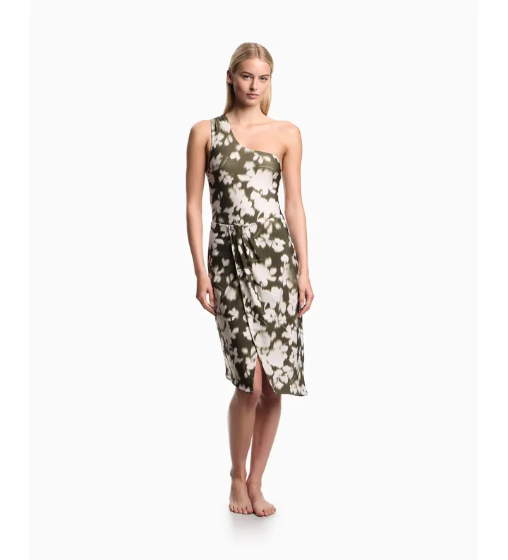 Emporio Armani para mujer. EW003396_AF20248 Falda Brillante verde (L), Casual, Beachwear, Poliamida