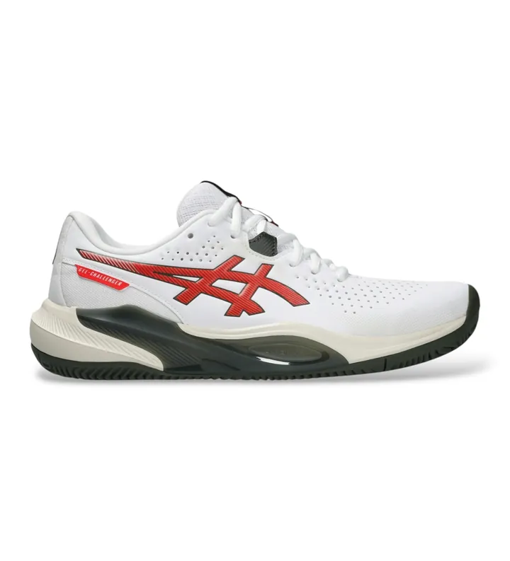 Asics para hombre. 1041A508 Zapatillas GEL-Challenger 15 Clay blanco (40.5), Plano, Cordones, Casual, Deportivo, Poliéster