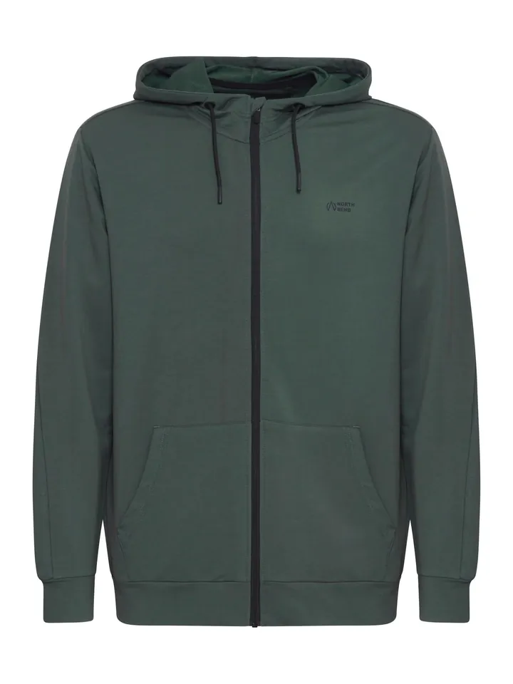 North Bend Sudadera con cremallera ' Brent '  gris oscuro