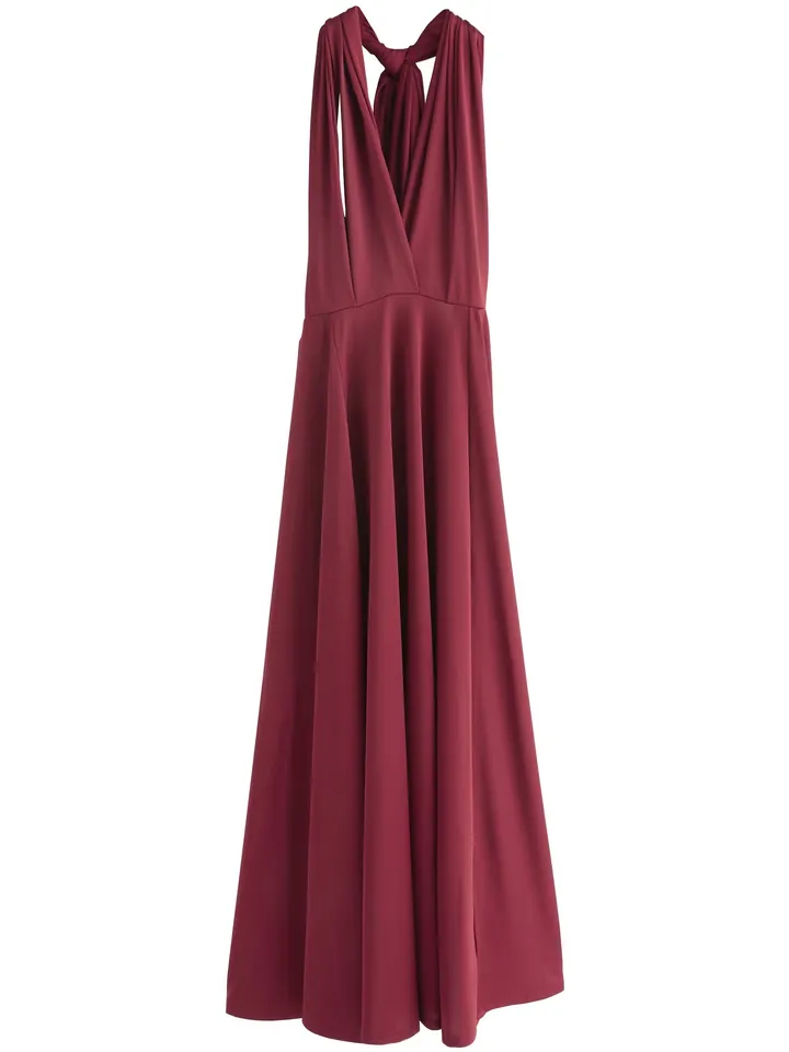 Next Vestido de noche borgoña