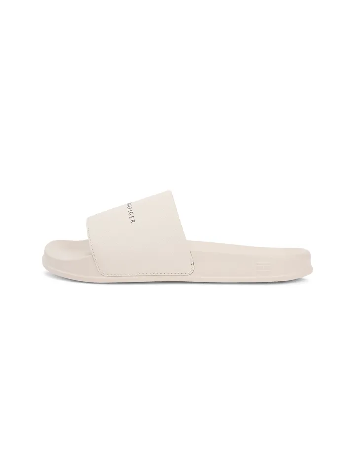 TOMMY HILFIGER Zapatos abiertos beige claro / negro