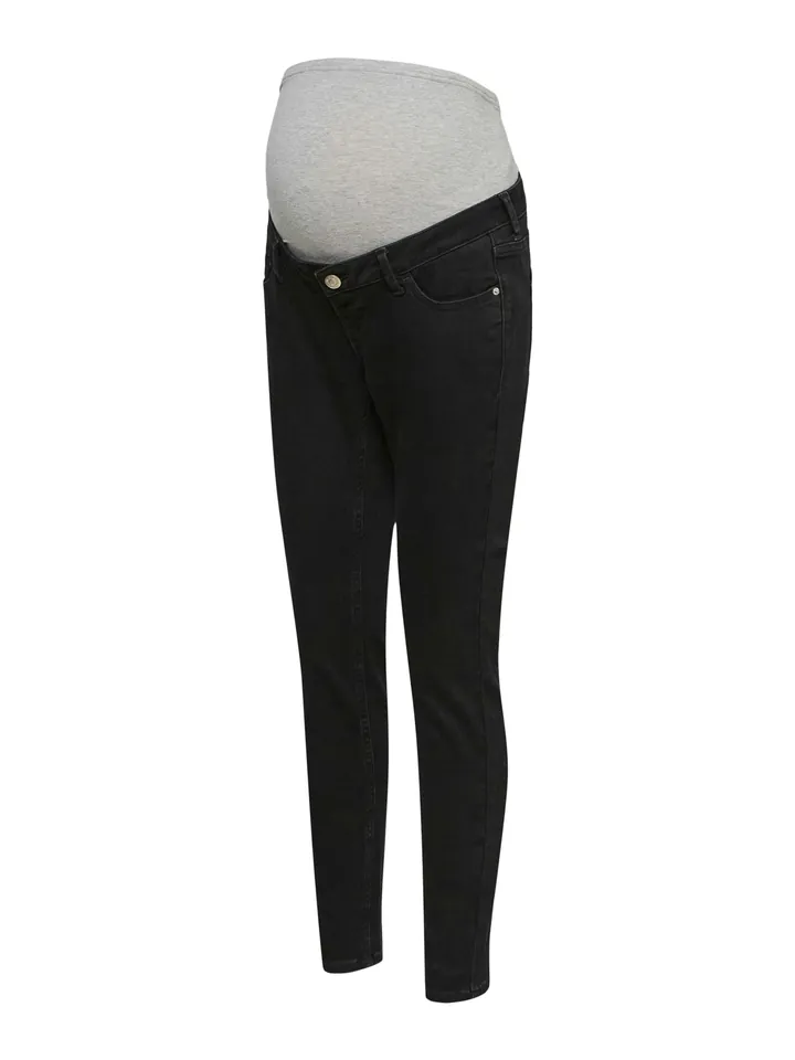 Vero Moda Maternity Vaquero 'VMMPOLLY' gris moteado / negro