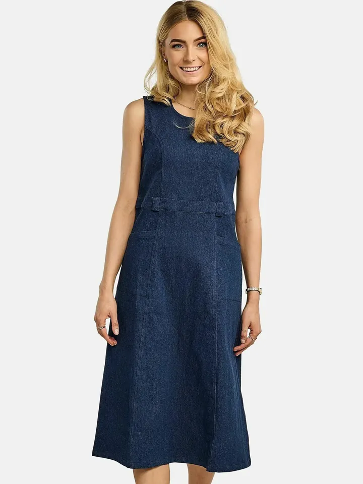 Liberte Essentiel Vestido ' ASTA ' azul denim