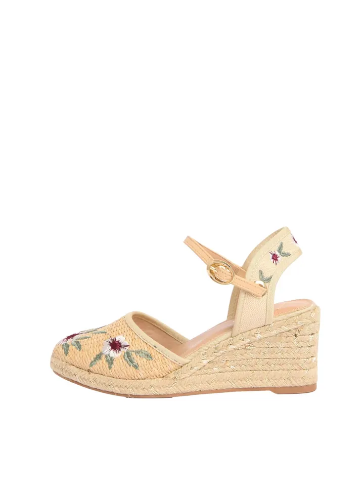 Lipsy Sandalias crema / piel / verde / rojo oscuro
