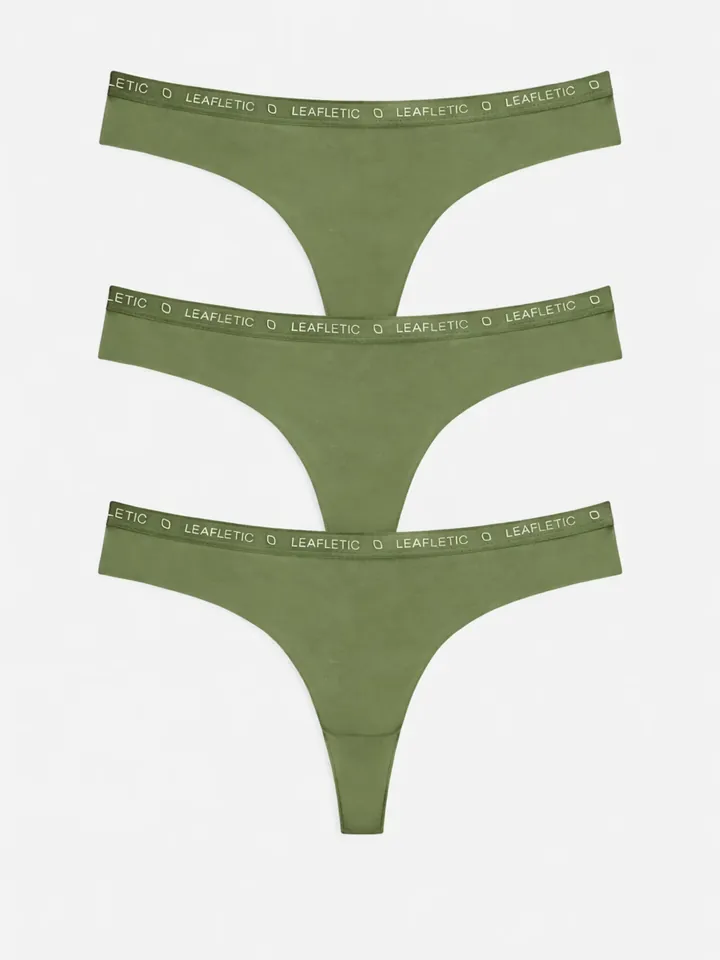 LEAFLETIC Panti 'Leafletic Mid Rise Brazilian'  verde