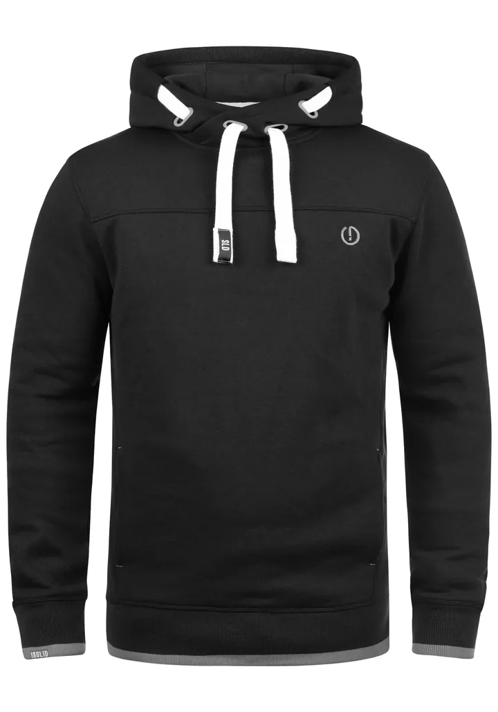!Solid Sudadera 'Benjamin'  gris / negro / blanco