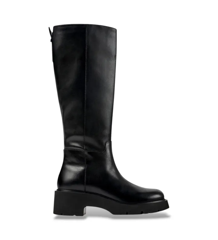 Camper para mujer. K400659-001 Botas de piel Milah negro (36), 5 a 8cm, Ninguno, Clásico