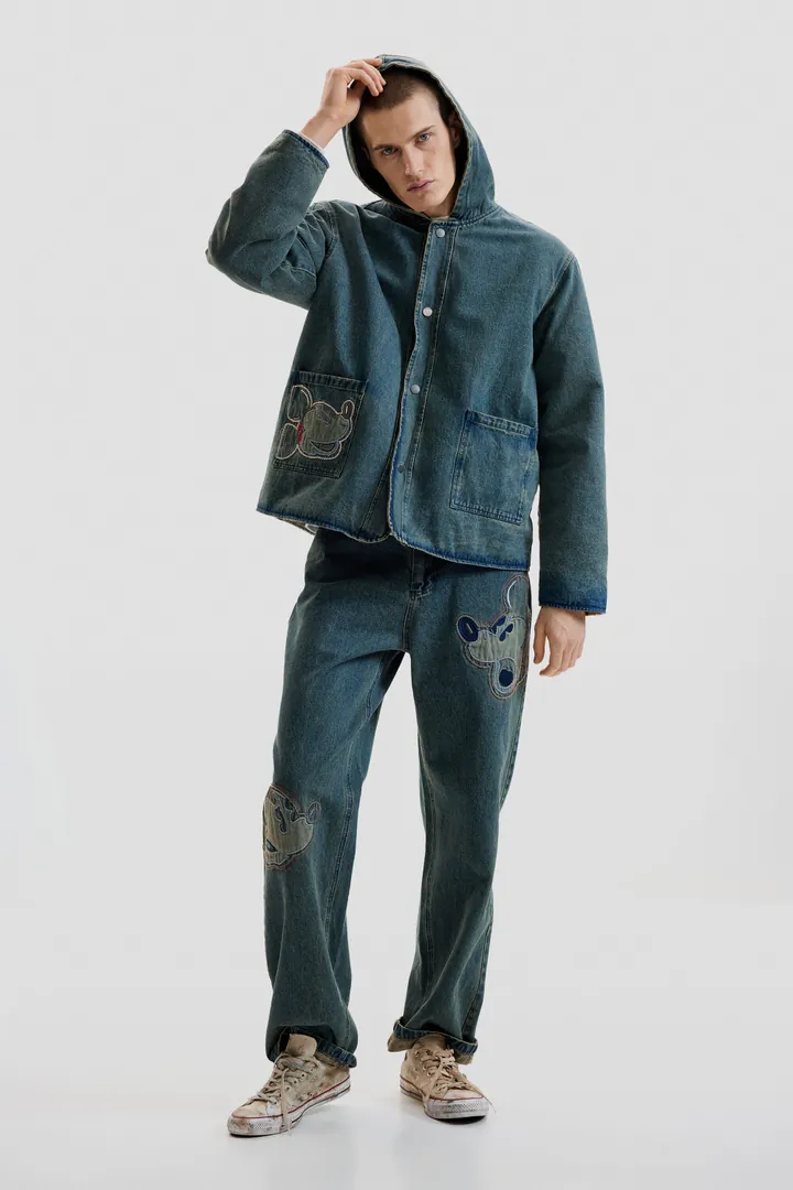 Desigual, Pantalón vaquero patch disney™, Hombre, Algodon, Azul, 28