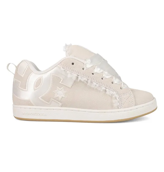 Court Graffik - Zapatillas de piel Blanco Mujer