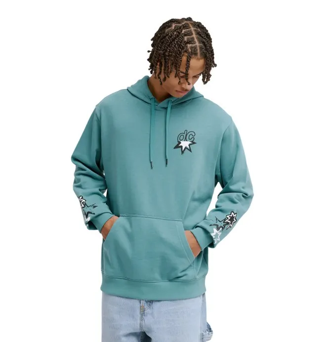 Shock Side - Sudadera con Capucha Azul Hombre