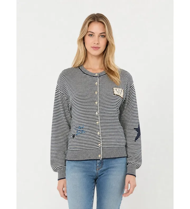 Weekend Max Mara para mujer. 2625346041650 Chaqueta Teiera marino (L), Azul, Casual, Algodón, Manga larga