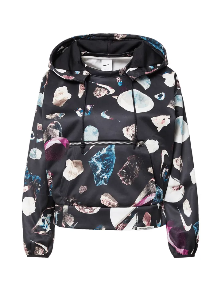 NIKE Sudadera lila oscuro / rosa / negro / blanco