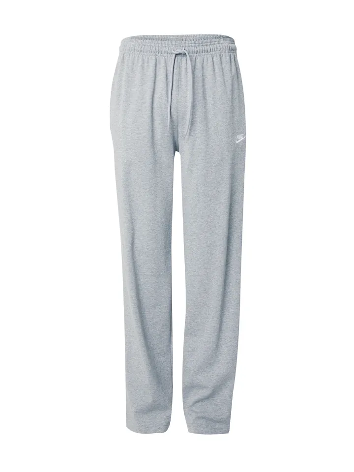 Nike Sportswear Pantalón 'Club Fleece' gris moteado / blanco