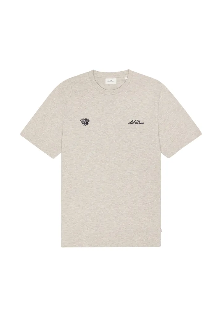 Les Deux Camiseta beige / navy