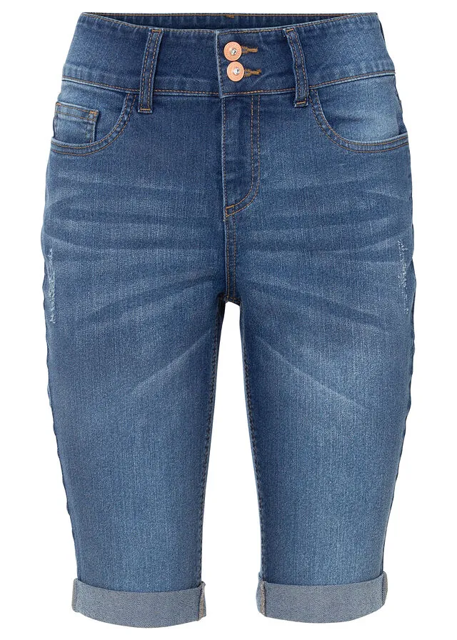 Bermudas vaqueras de talle medio