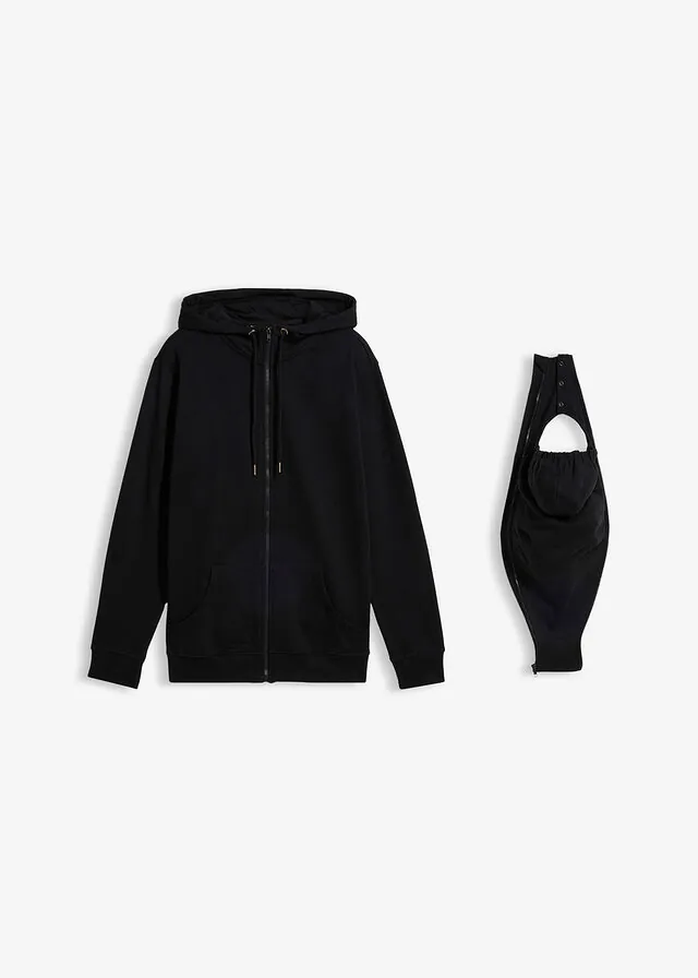 Sudadera 2 en 1 de algodón suave con capucha para hombres