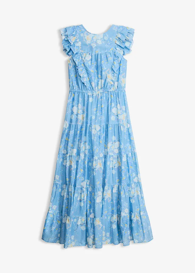 Vestido largo de algodón puro