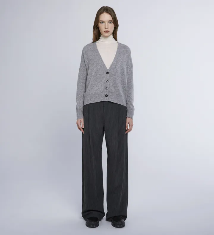 Marella para mujer. 2423346034200 Cárdigan Scorpio gris (L), Casual, Lana