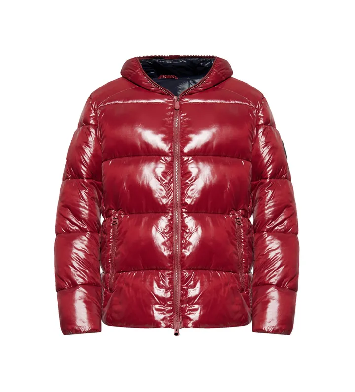 Save The Duck para hombre. D31280M-LOVE21 Chaqueta Edgard rojo (L), Casual, Sostenible, Nylon reciclado