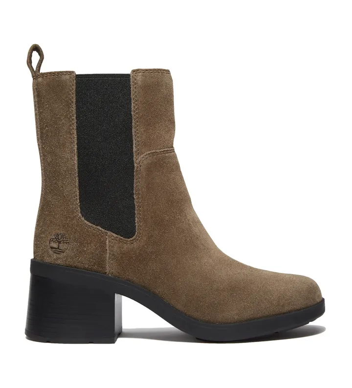 Timberland para mujer. TB0A424XA2D1 Botines de Piel Chelsea Bellevaux marrón oscuro (36 W), 3 a 5cm, Ninguno, Casual