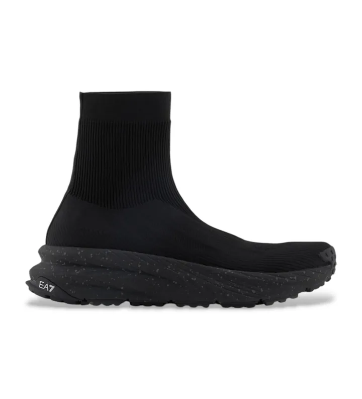 EA7 unisex. X8Z057_XK430 Zapatillas con tecnología Crusher Sonic negro (39 1/3), Plano, Ninguno, Casual, Deportivo, Multideporte