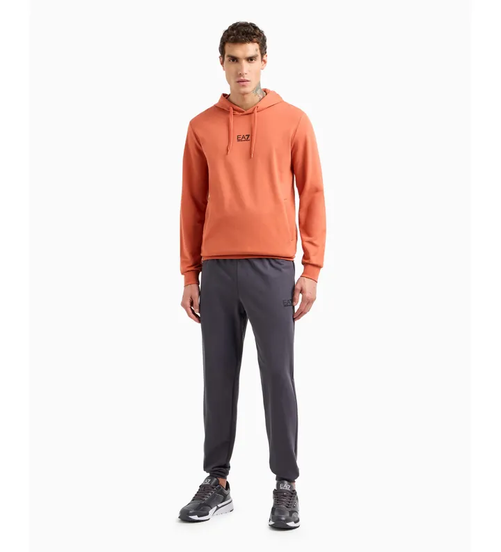 EA7 para hombre. 8NPV64_PJVRZ Chándal de algodón regular fit naranja, gris (XL), Casual, Deportivo, Multideporte, Manga larga