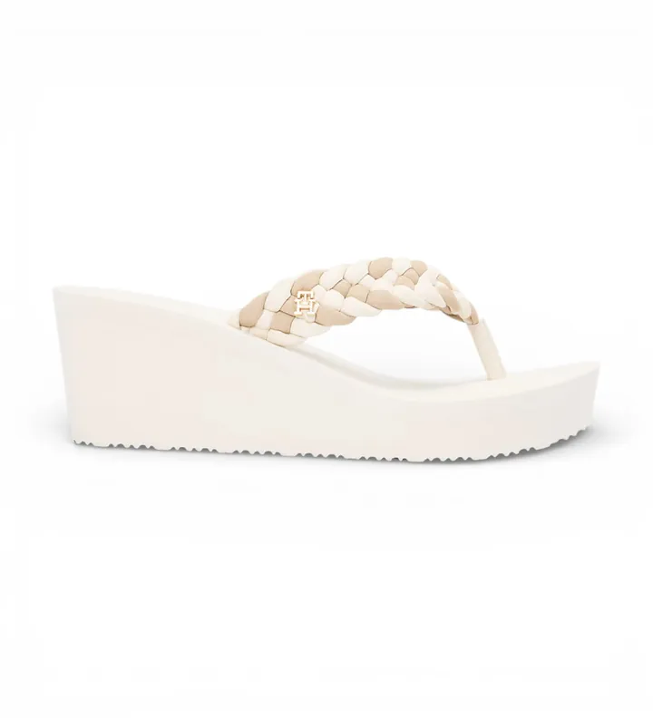 Tommy Hilfiger para mujer. FW0FW09198 Chanclas Dalya beige (41), 3 a 5cm, Ninguno, Casual, Beachwear