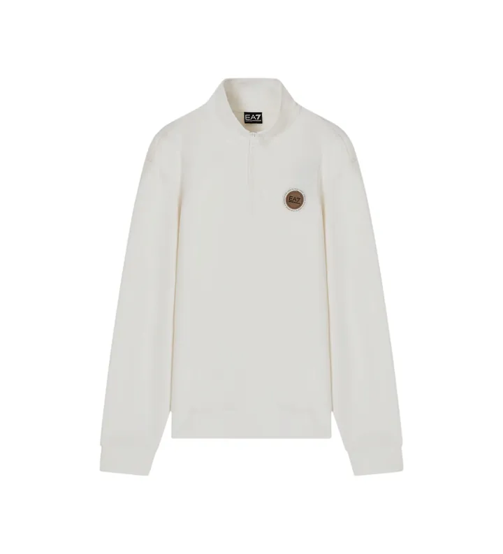 EA7 para hombre. 7X000457_AF12660 Sudadera Modern blanco roto (3XL), Casual, Algodón