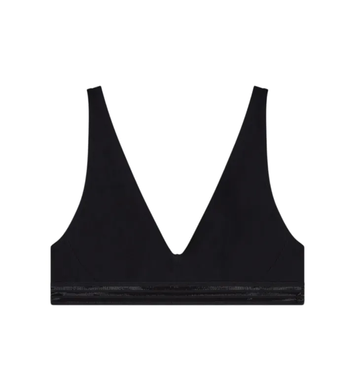 Emporio Armani para mujer. EW002902_AF19029 Sujetador sin Relleno negro (L), Homewear, Poliamida