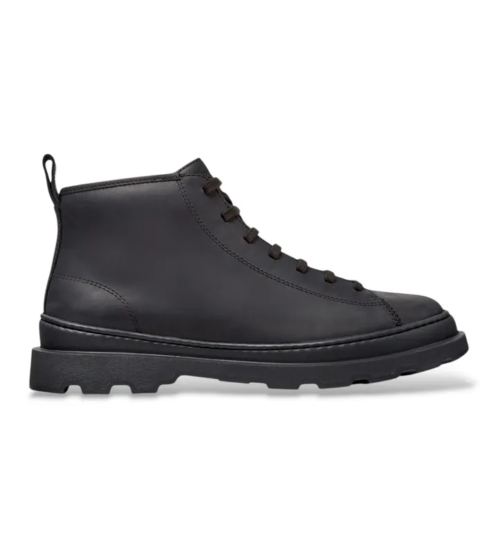 Camper para hombre. K300535-001 Botines de piel Brutus+ negro (39), Plano, Ninguno, Casual