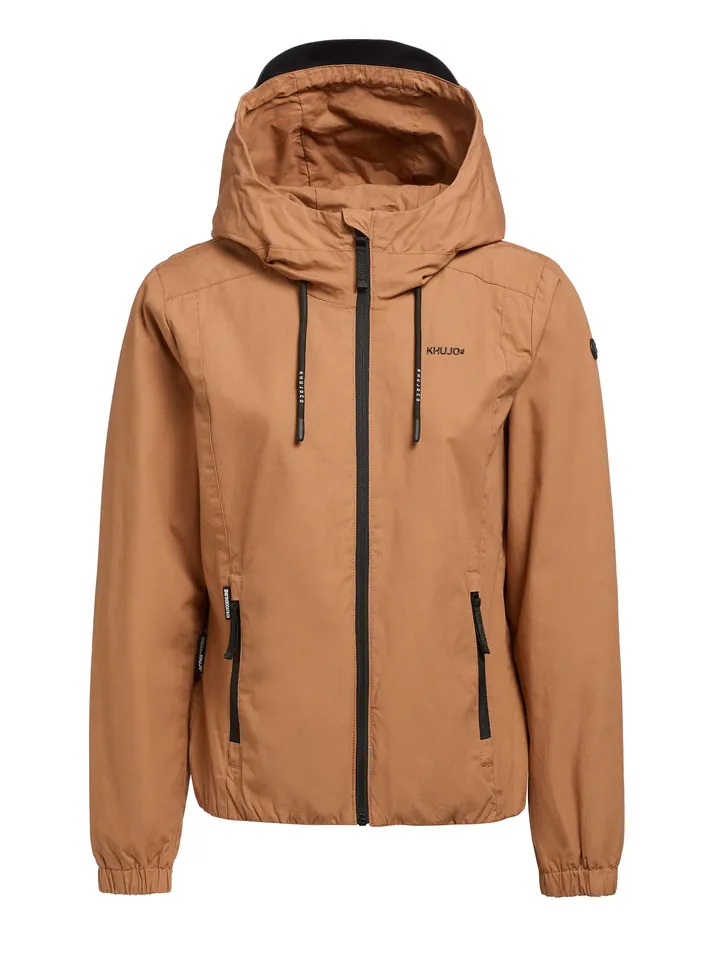 khujo Chaqueta de entretiempo 'ROLAVA3' ocre / negro