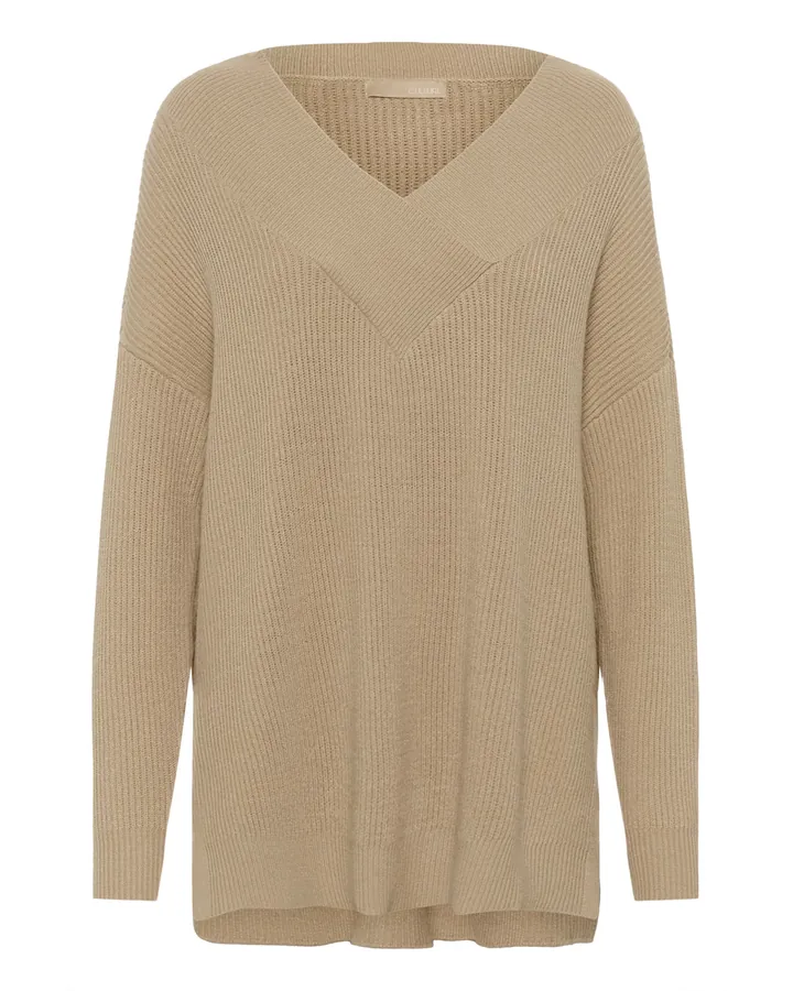 CULTURE Jersey 'Olivia'  beige oscuro