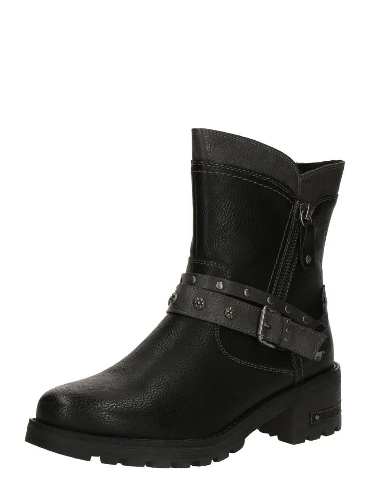 MUSTANG Botas gris oscuro / negro