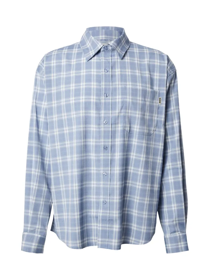 Woodbird Camisa 'Jong'  azul claro / blanco