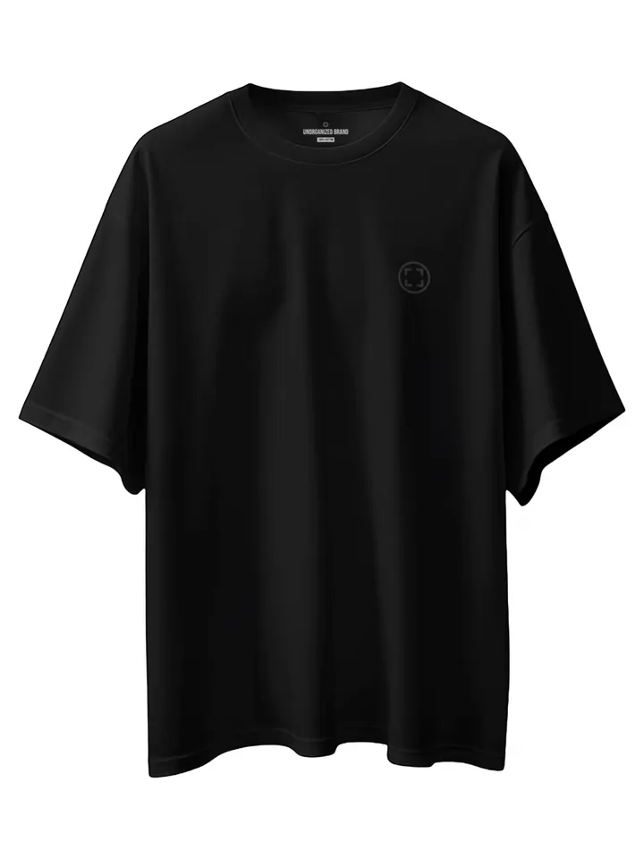UNORGANIZED BRAND Camiseta 'SCHWERES OVERSIZE T5' negro