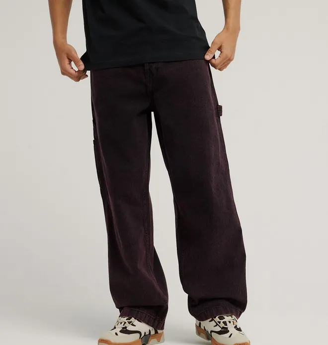 Baggy - Vaquero estilo carpintero Rojo Hombre