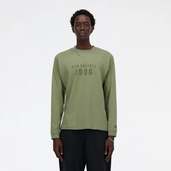 new balance Camiseta 'Essentials'  verde / verde oscuro