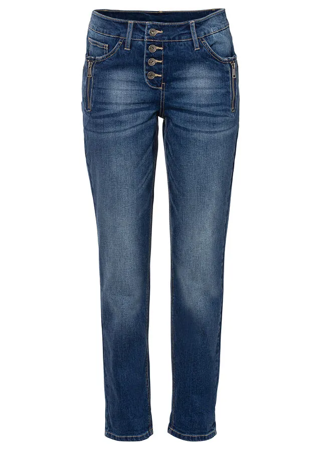 Vaqueros tipo boyfriend, mid waist