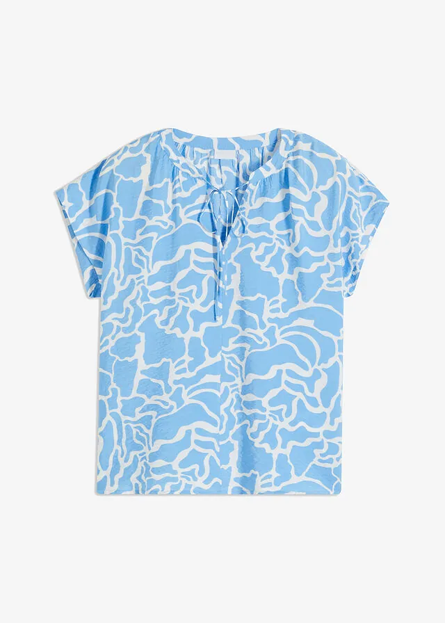 Blusa de túnica estampada
