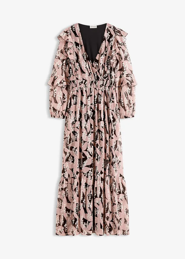 Vestido de gasa con volantes