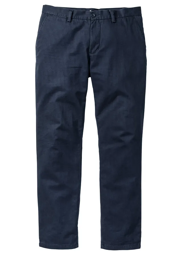 Pantalón chino regular fit de puro algodón, straight