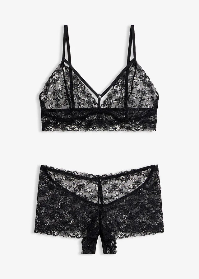 Bustier+braguita abierta (2 piezas)