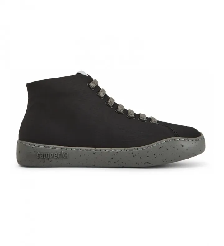 Camper para mujer. K400374-009 Zapatillas Peu Touring negro, gris (35), Plano, Cremallera, Casual, Poliéster reciclado