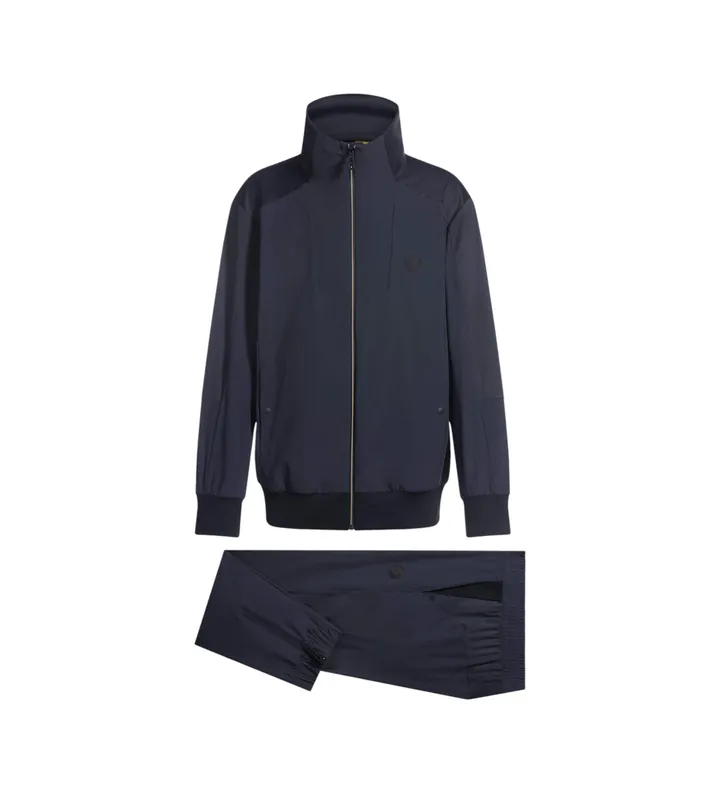 BOSS para hombre. 50531912 Conjunto de chándal TR Adax marino (L), Casual, Deportivo, Multideporte, Poliamida, Manga larga