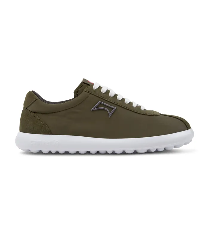 Camper para hombre. K101019-006 Zapatillas de piel XLite verde (43), Plano, Cordones, Casual