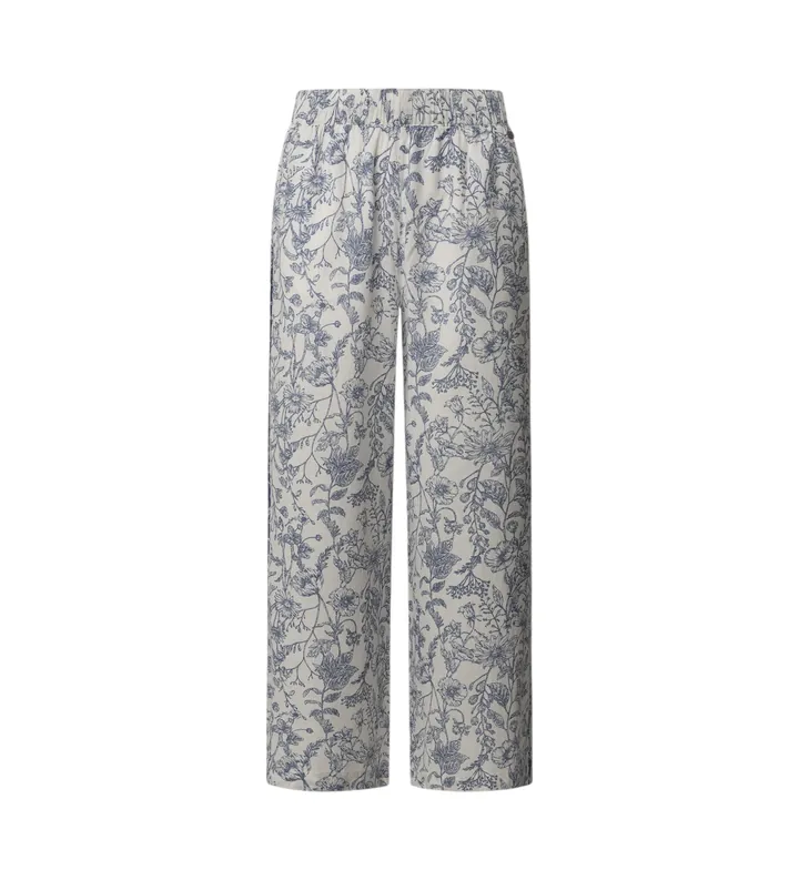 Pepe Jeans para mujer. PL211818 Pantalón recto en tejido fluido Duana blanco (L), Casual, Lino