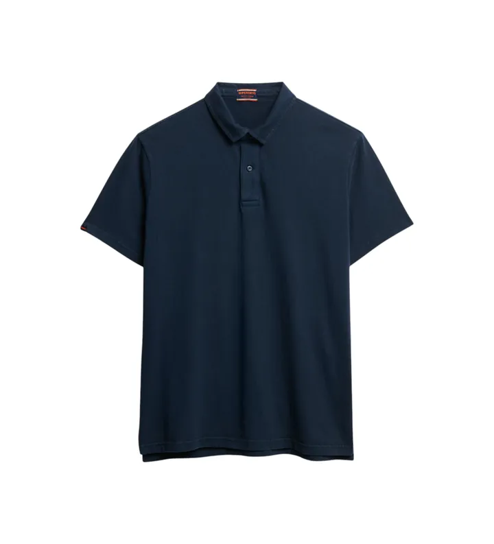 Superdry para hombre. M1110440A Polo de punto Essential marino (S), Casual, Algodón, Manga corta