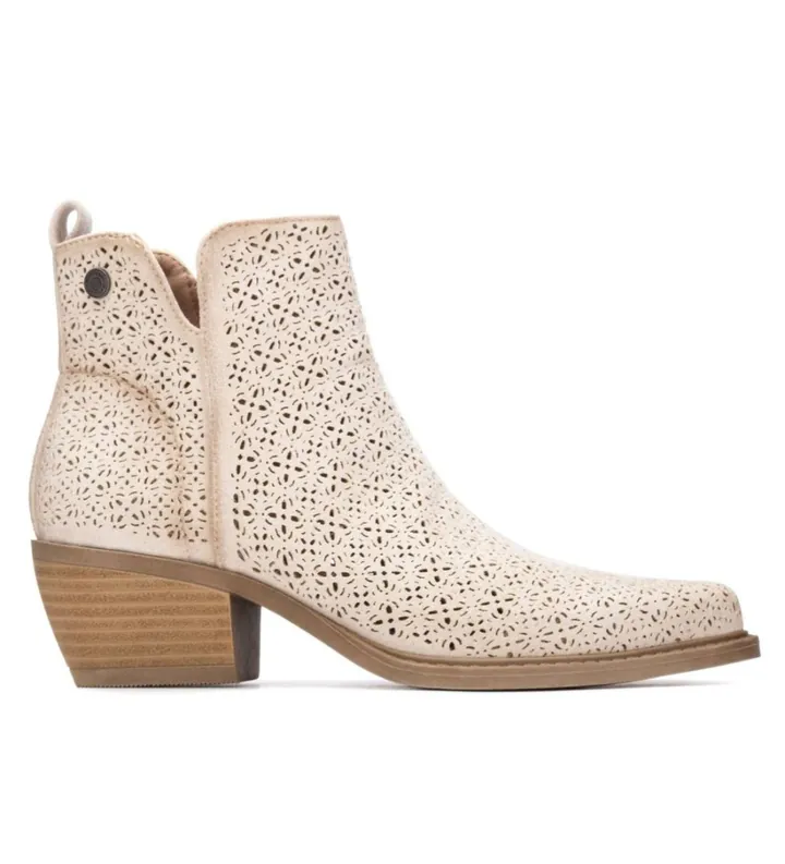 Refresh para mujer. 17504104-HIELO Botines 175041 blanco (36), Marrón, 3 a 5cm, Cremallera, Casual