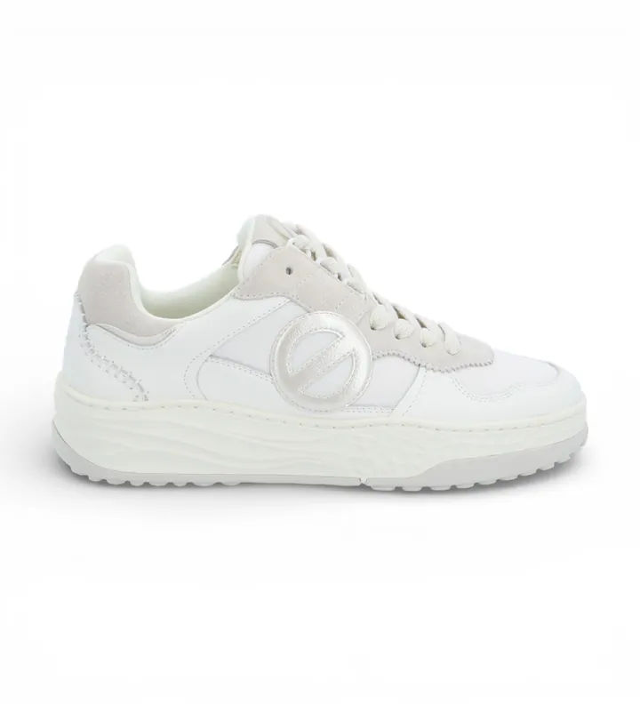 NO NAME para mujer. UNTCAL0 Zapatillas de Piel Tyler Court blanco (36), Plano, Cordones, Casual